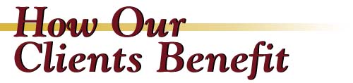 How Gordon and Associates clients benefit